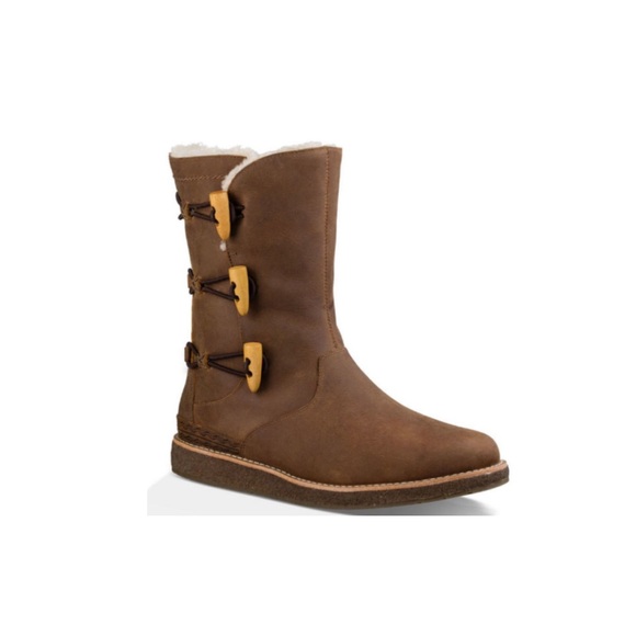 UGG Kaya side zip waterproof leather boots - Picture 1 of 11
